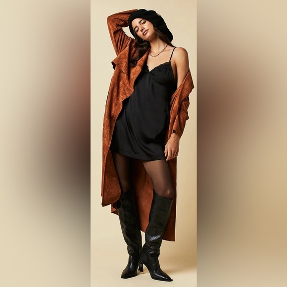 Free People Brown Long Coat - Picture 5 of 8